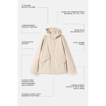 Elvine jas beige