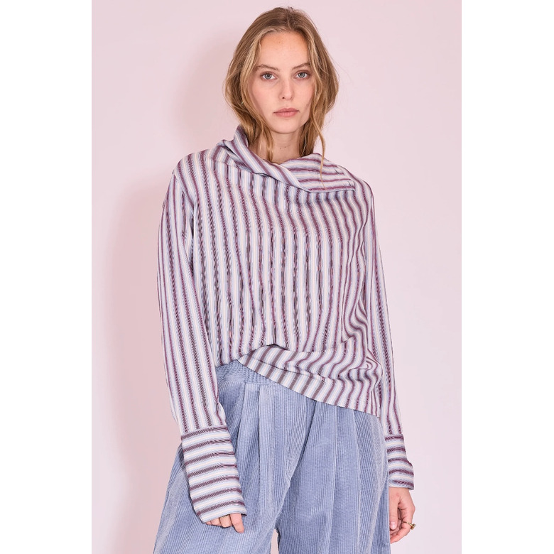Nathalie Vleeschouwer blouse bordeaux 2