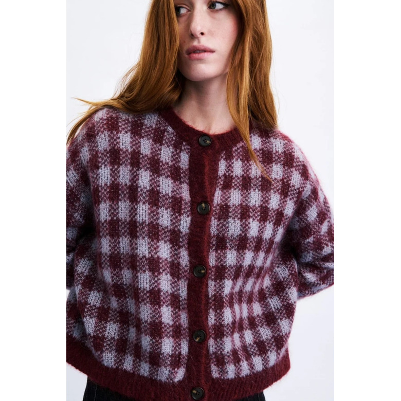 Frnch cardigan bordeaux 2