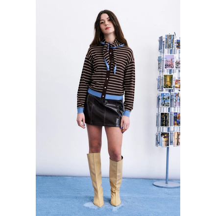 Frnch cardigan brown