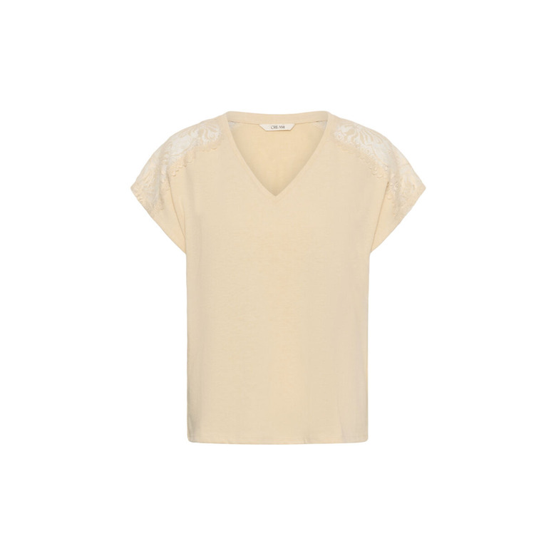 Cream t-shirt beige 1