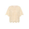Cream blouse azuurblauw 1