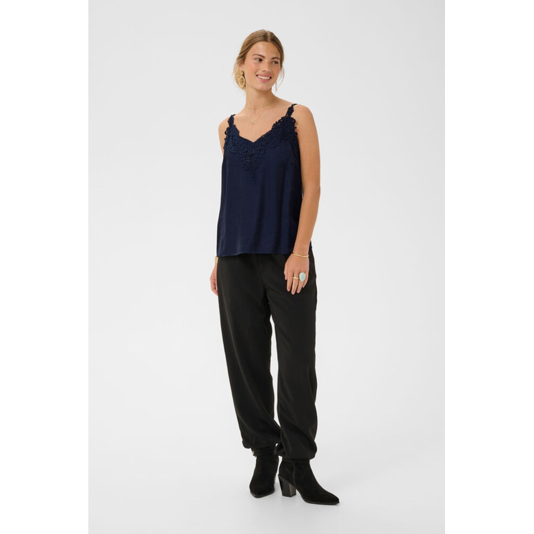 Cream topje blauw 2