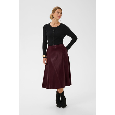 Cream jupe bordeaux