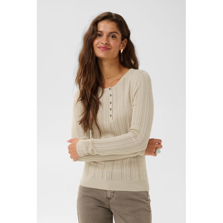 Cream trui beige 2