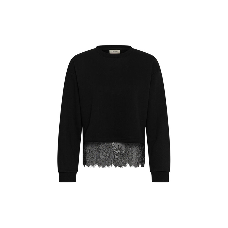 Cream sweater zwart 1