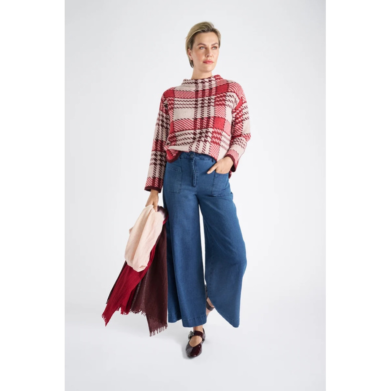 Marie Mero scarf bordeaux 2