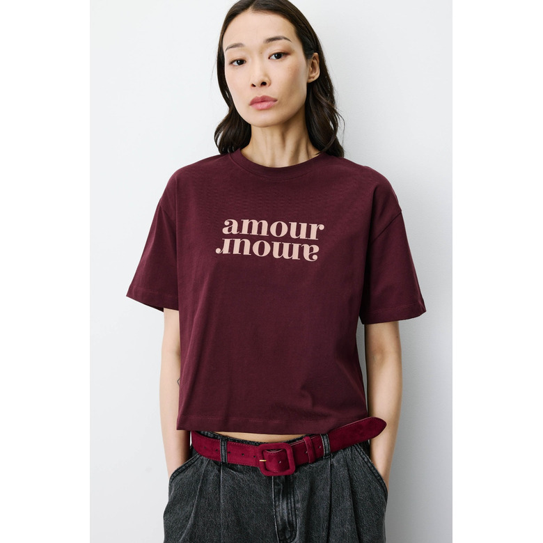 Grace & Mila t-shirt bordeaux 2