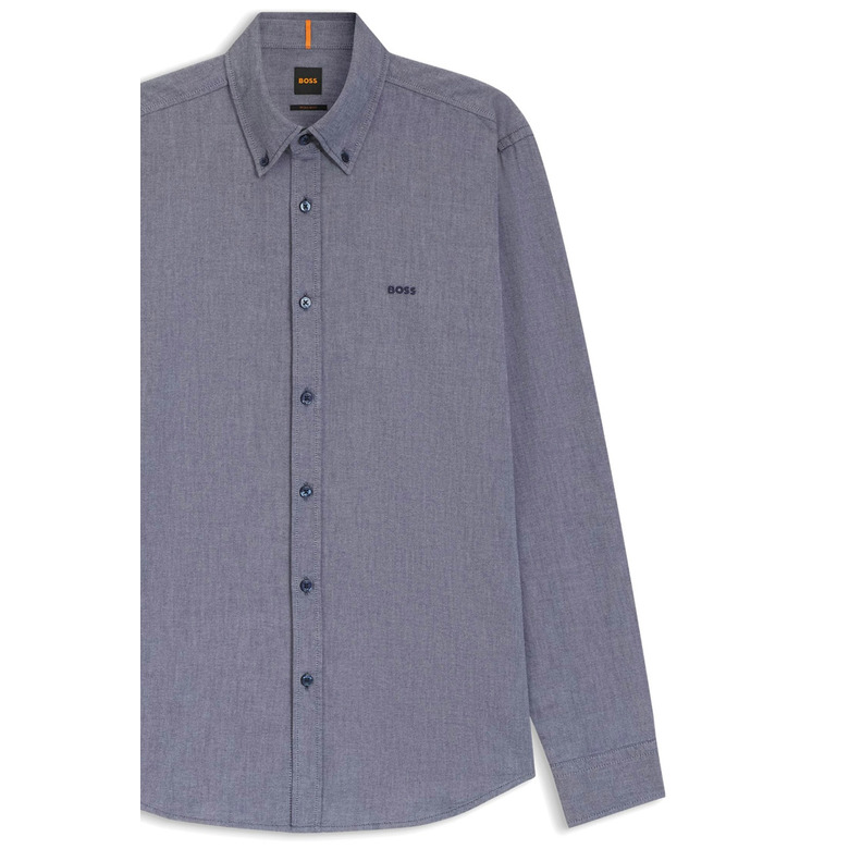 Boss hemd blauw 2