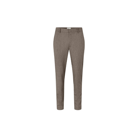 Plain trousers 34 inch brown