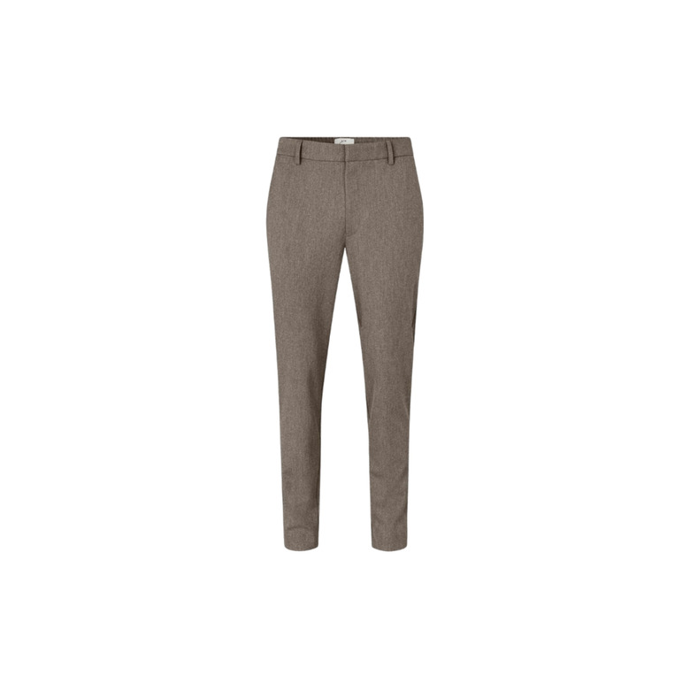 Plain trousers 34 inch brown 1