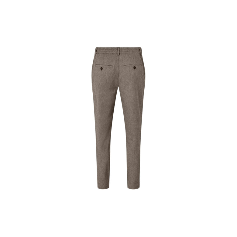 Plain trousers 34 inch brown 2
