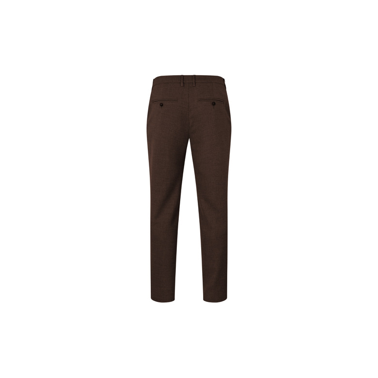 Plain trousers 34 inch brown 2