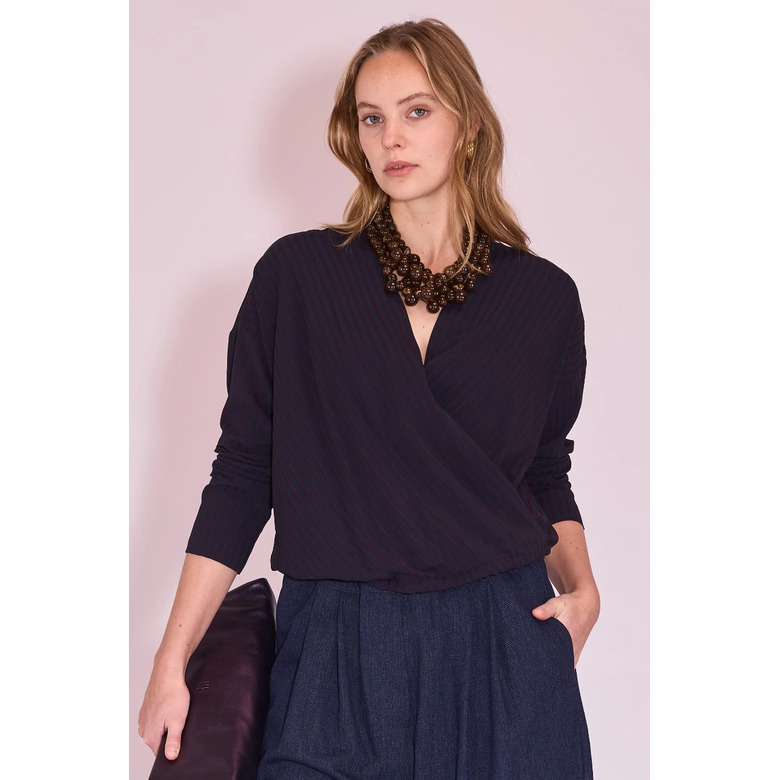 Nathalie Vleeschouwer blouse blauw 2