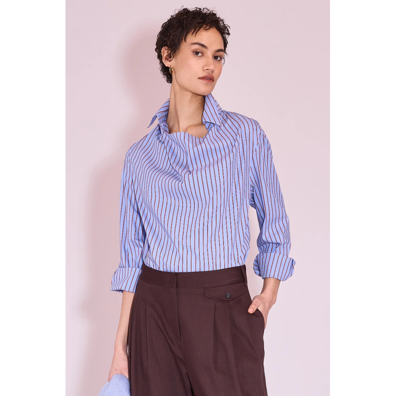 Nathalie Vleeschouwer blouse blauw 2