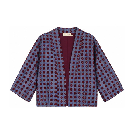 Nathalie Vleeschouwer vest blauw