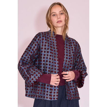 Nathalie Vleeschouwer veste bleu