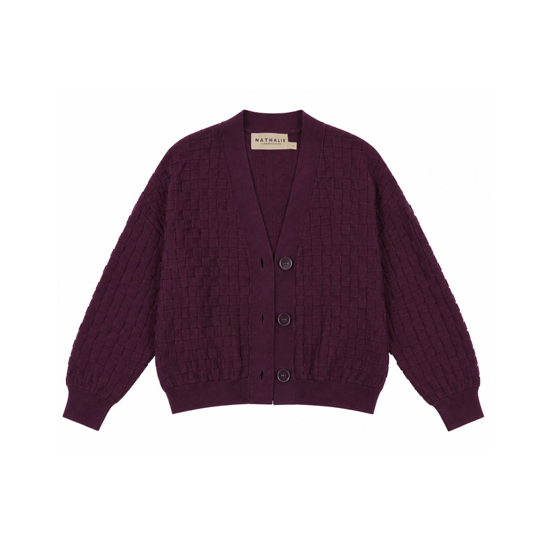 Nathalie Vleeschouwer cardigan bordeaux 1