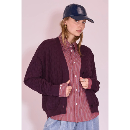 Nathalie Vleeschouwer strickjacke bordeaux