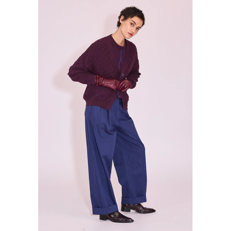 Nathalie Vleeschouwer cardigan bordeaux 3