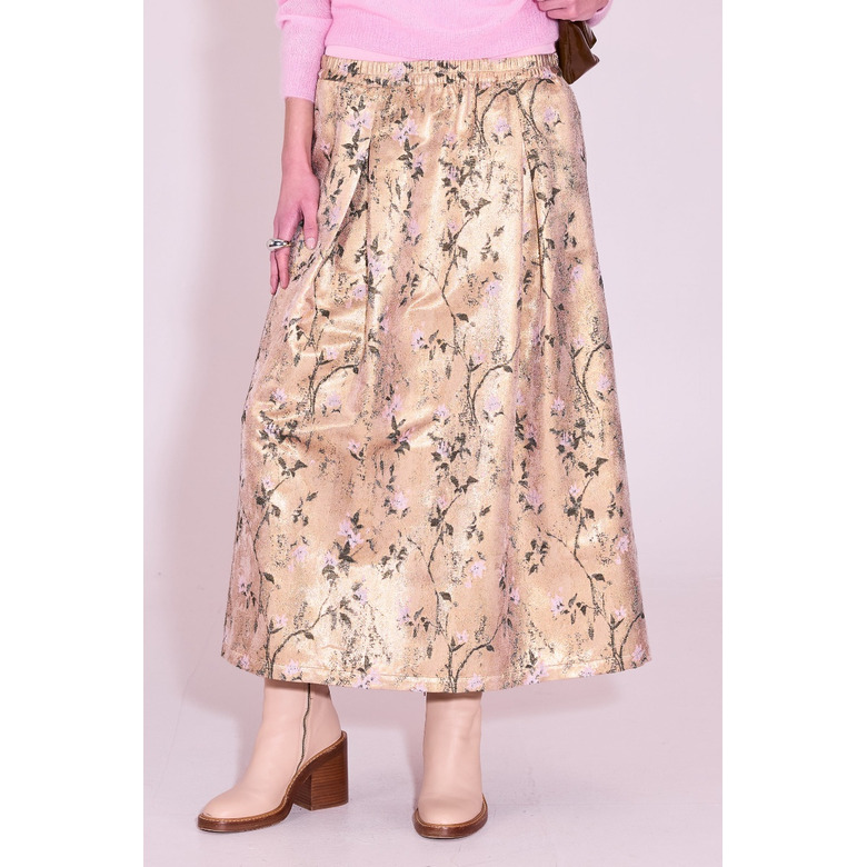 Nathalie Vleeschouwer skirt gold 2