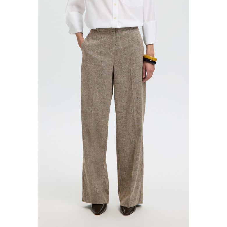 Selected Femme broek beige 2