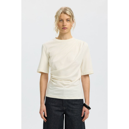 Selected Femme t-shirt ecru