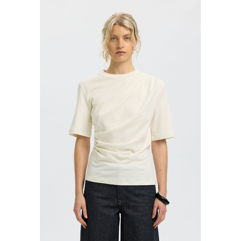 Selected Femme t-shirt ecru 2