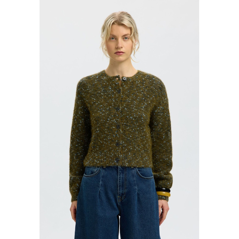 Selected Femme cardigan groen 2