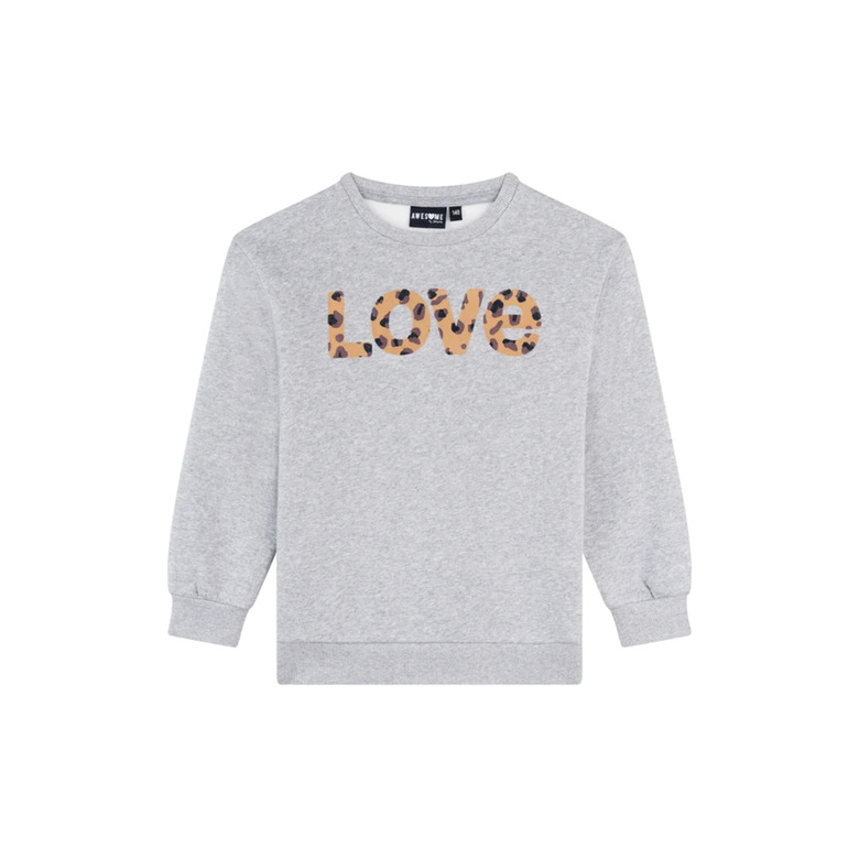 Someone Junior Meisjes sweater grijs 1