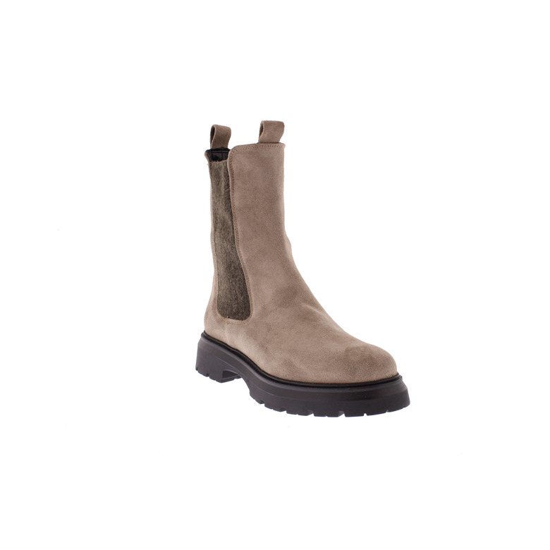 Gianluca Pisati enkellaarsjes taupe 2