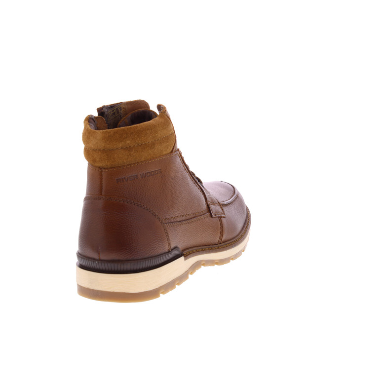 Riverwoods hoge schoenen cognac 4