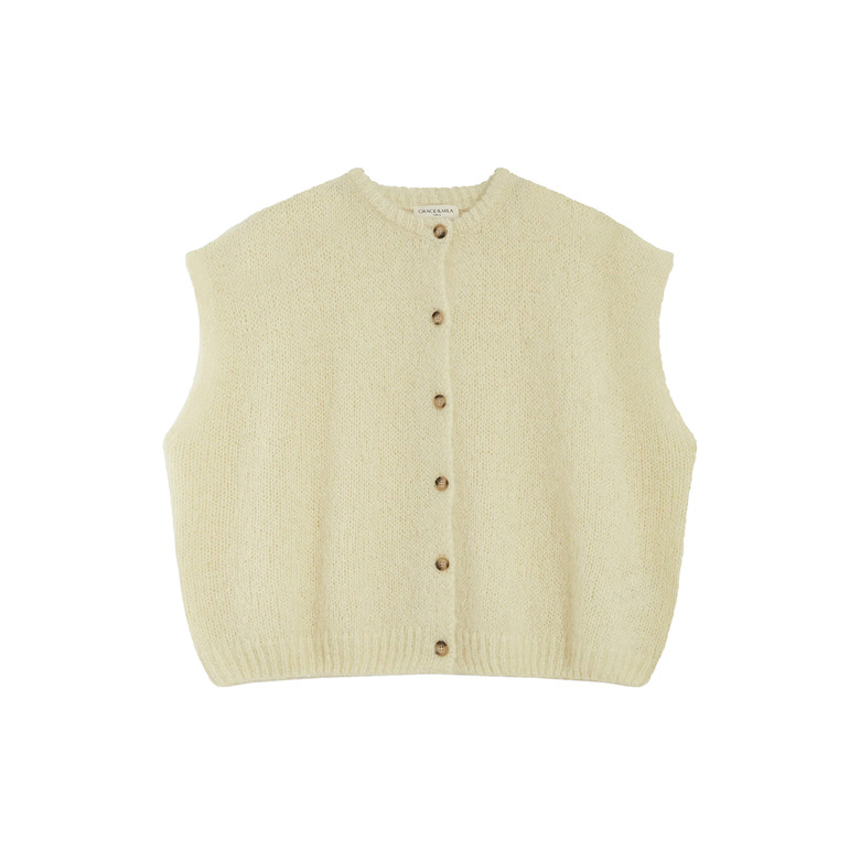 Grace & Mila cardigan geel 1
