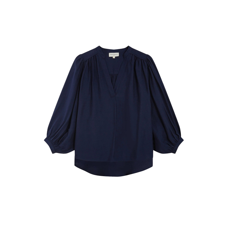 Grace & Mila blouse blauw 1