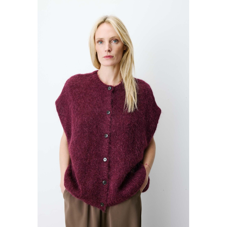 Grace & Mila cardigan bordeaux 2