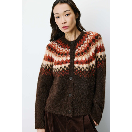 Grace & Mila cardigan bruin