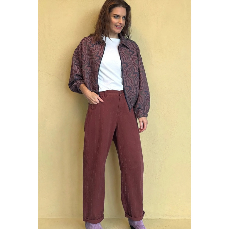 Hampton Bays broek bordeaux 2
