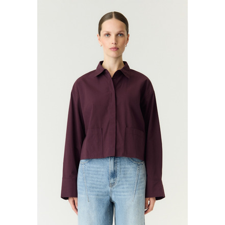 Y.a.s chemisier bordeaux