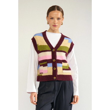 Numph cardigan multi color