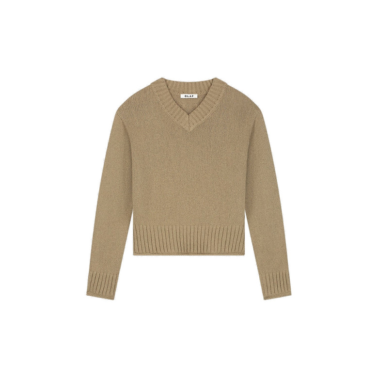 Olaf Hussein trui beige 1