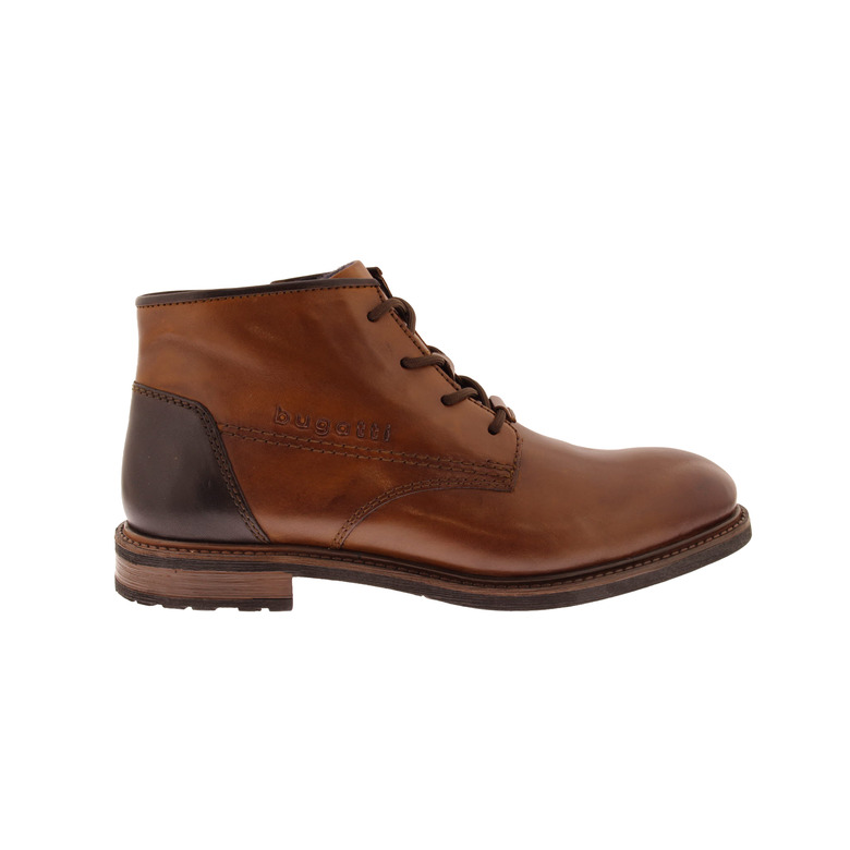 Bugattishoes hoge schoenen cognac 1