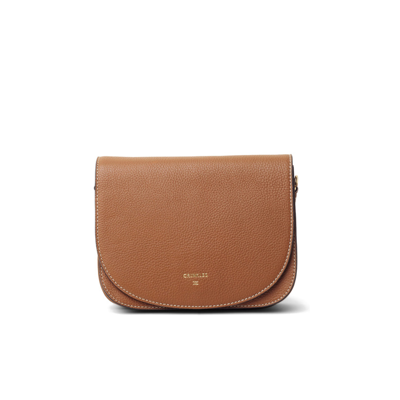 Crinkles Sibel crossbody camel 1