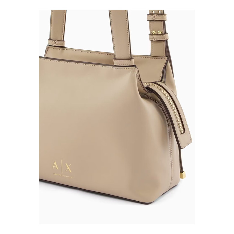 Armani Exchange sac porté épaule beige 3