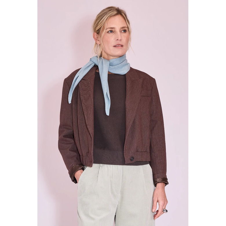 Nathalie Vleeschouwer vest bruin 2