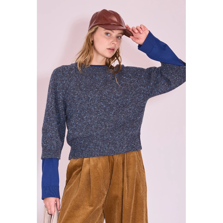 Nathalie Vleeschouwer trui blauw 2