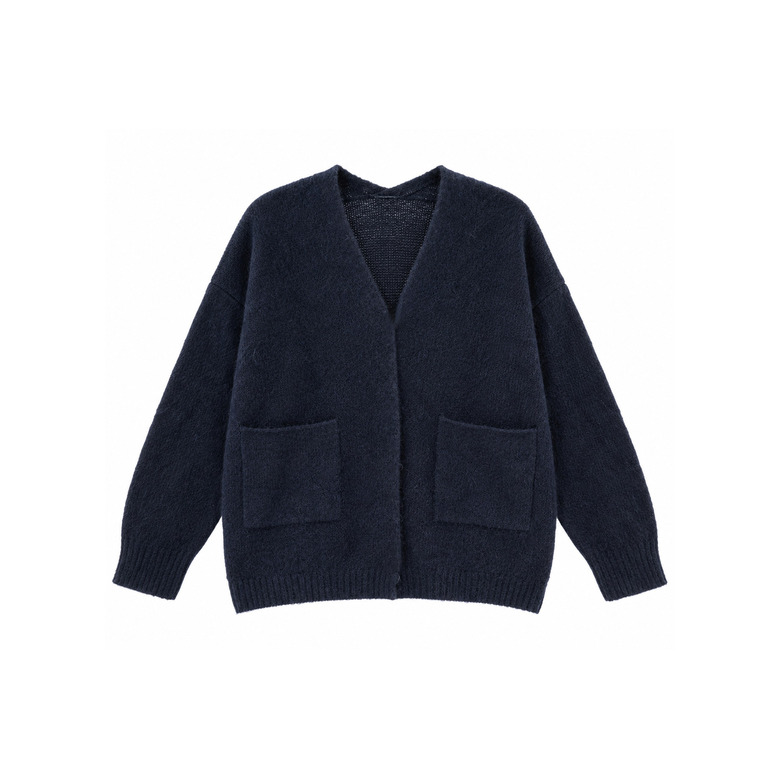 Ramona strickjacke blau 1