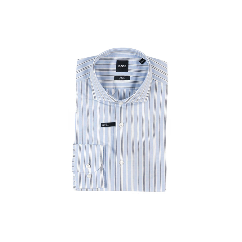 Boss hemd blauw 1
