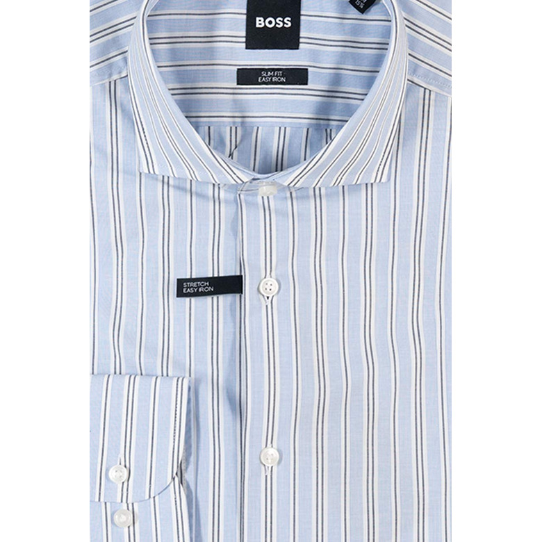 Boss hemd blauw 2