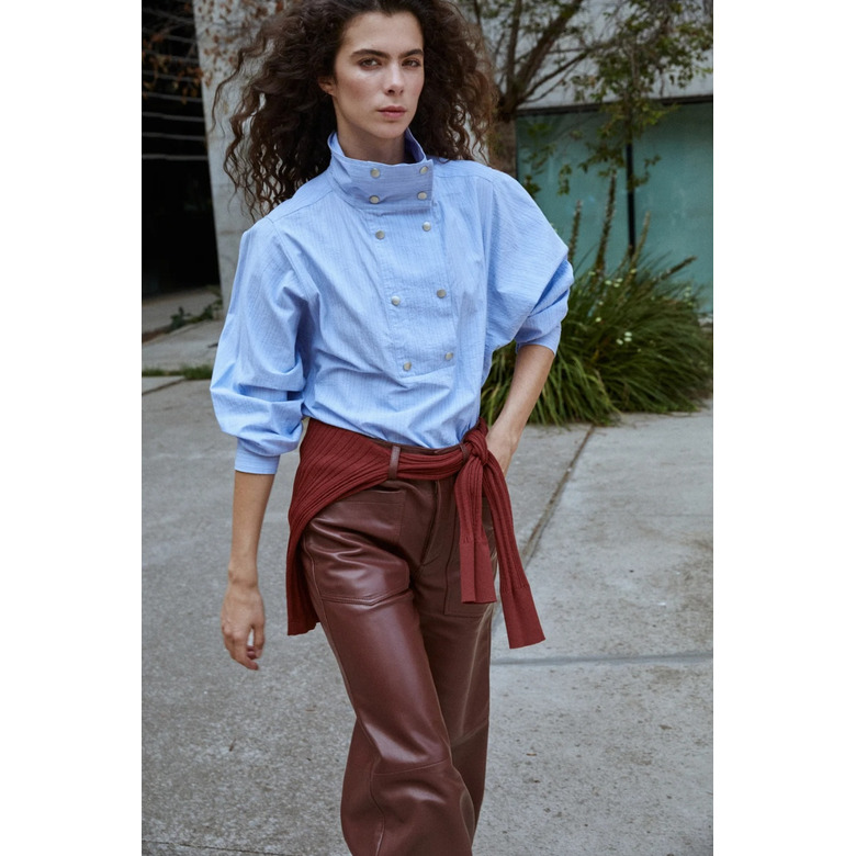 Badits blouse blauw 2