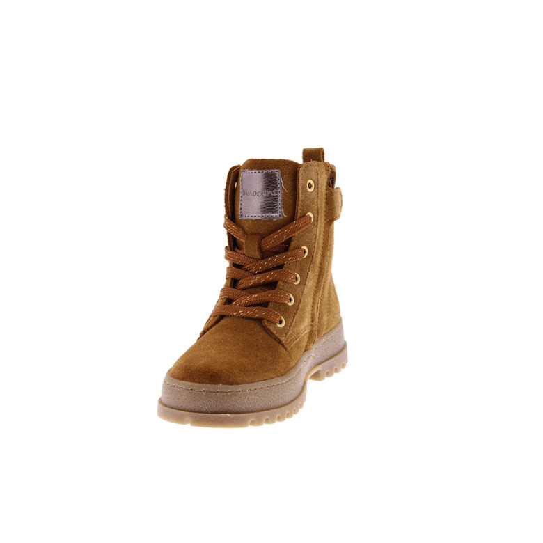 Innocent Shoes Meisjes bottes à lacets cognac 3